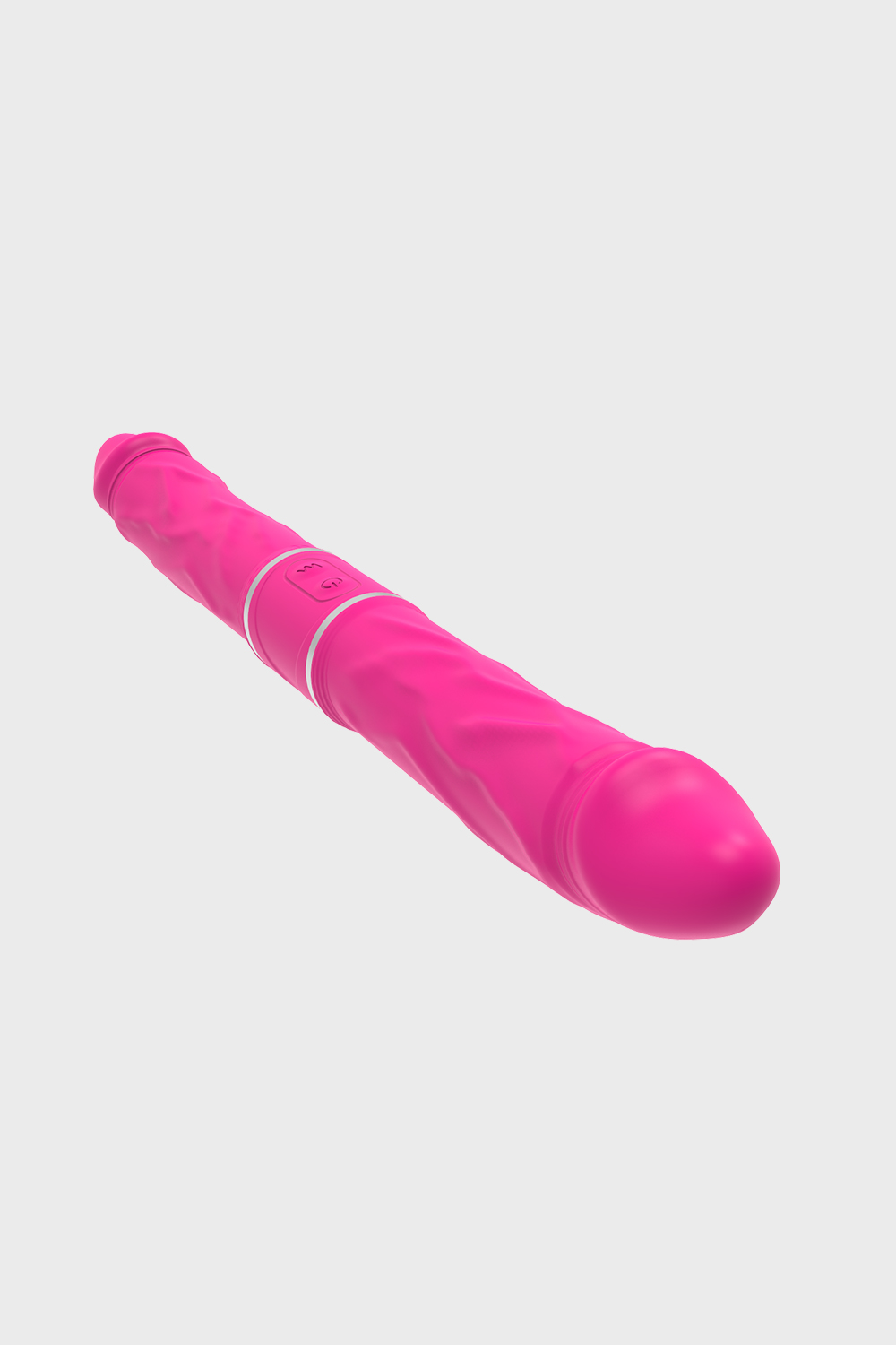 Pinkzyi Cici-RCT Dual-Head Remote Control Vibrating Dildo-Rose Red-005