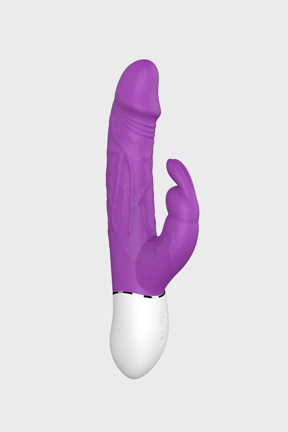 Pinkzyi Radi Dual-Layer Silicone Rabbit Vibrator-Purple-002