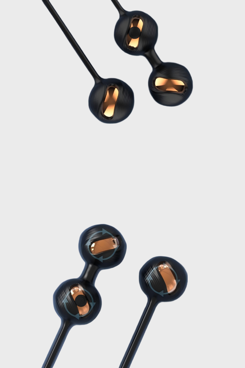 Pinkzyi Gem-RCT Remote Control Vibrating Kegel Egg Trainer-Black Gold-005