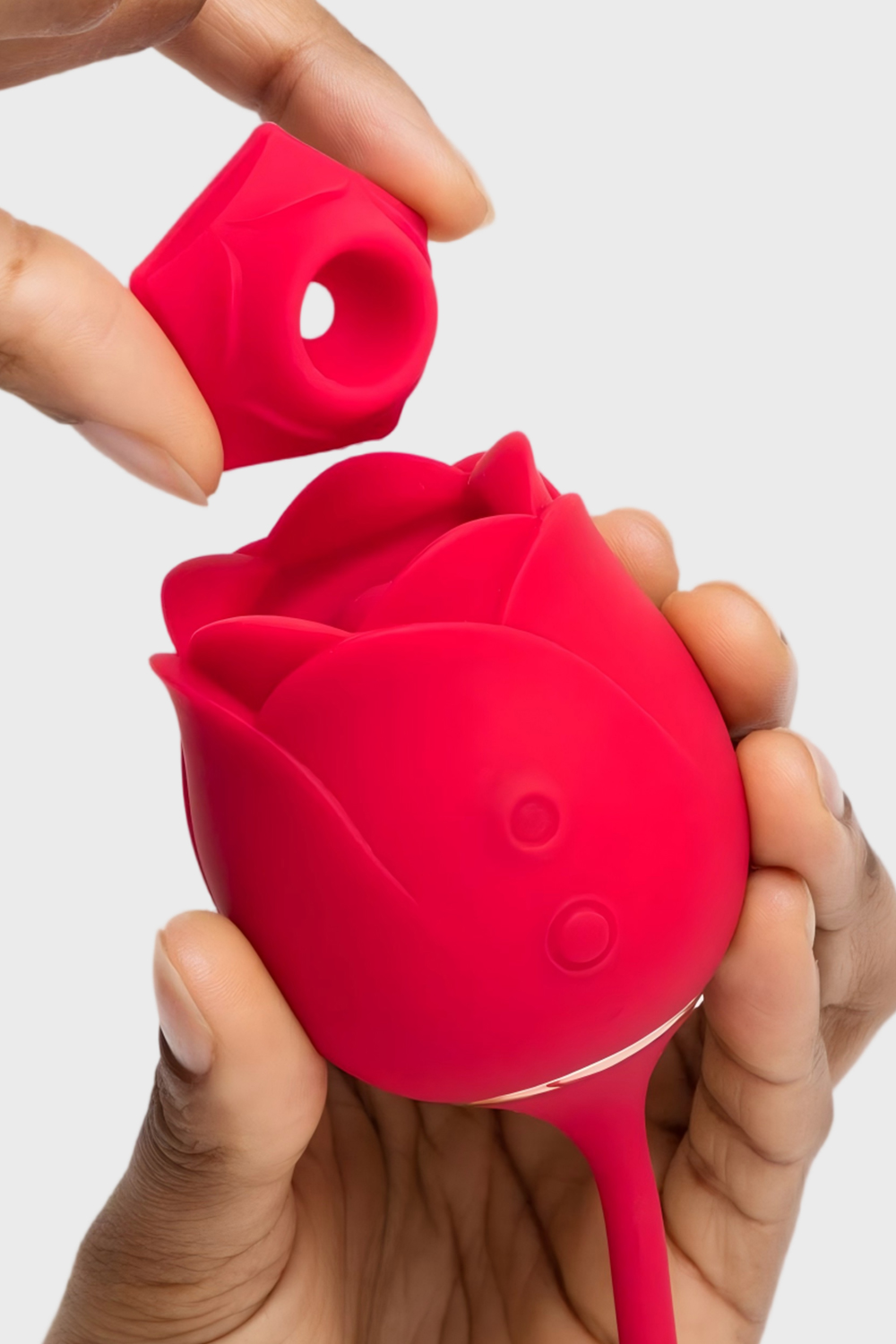 Pinkzyi Roses 2-in-1 Clitoral Suction and Insertable Egg Vibrator - Rose Red-005