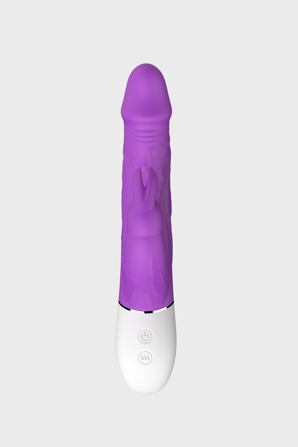 Pinkzyi Radi Dual-Layer Silicone Rabbit Vibrator-Purple-003
