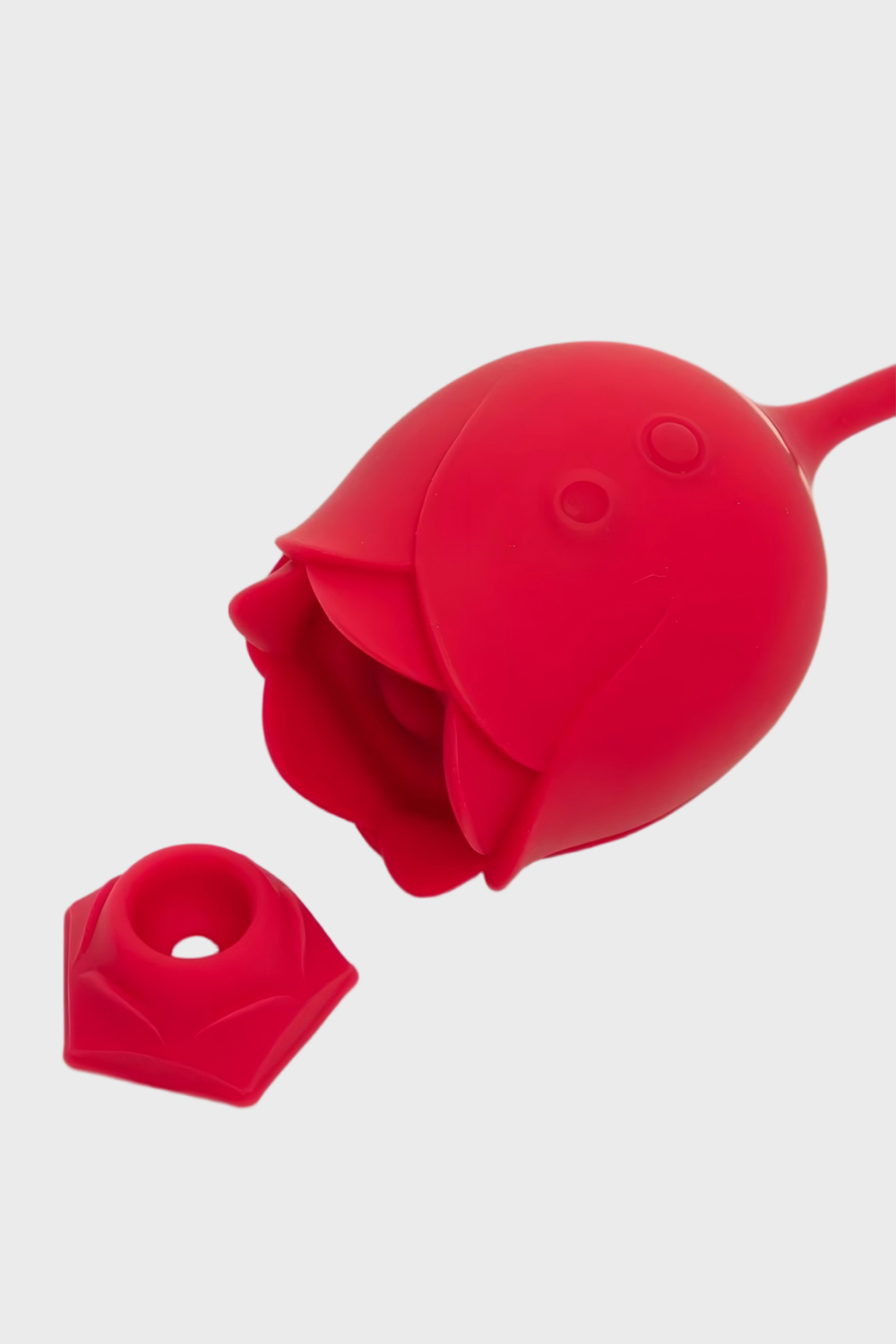 Pinkzyi Roses 2-in-1 Clitoral Suction and Insertable Egg Vibrator - Rose Red-006