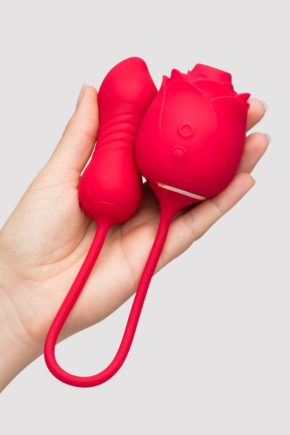 Pinkzyi Power Petal 2-in-1 Clitoral Suction Stimulator with Thrusting Egg Vibrator-005