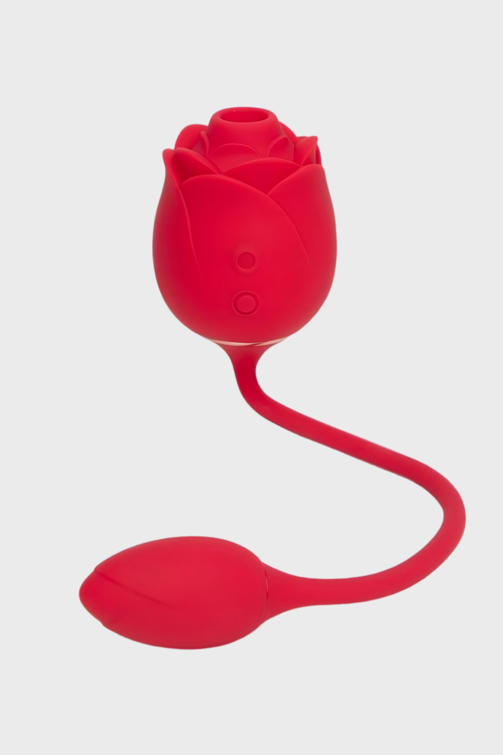 Pinkzyi Roses 2-in-1 Clitoral Suction and Insertable Egg Vibrator - Rose Red-001