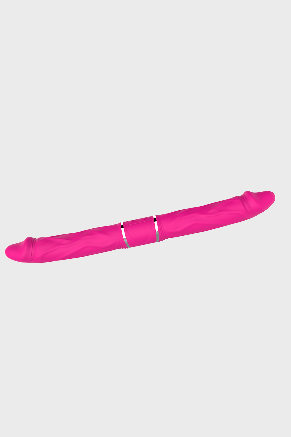 Pinkzyi Cici-RCT Dual-Head Remote Control Vibrating Dildo-Rose Red-003