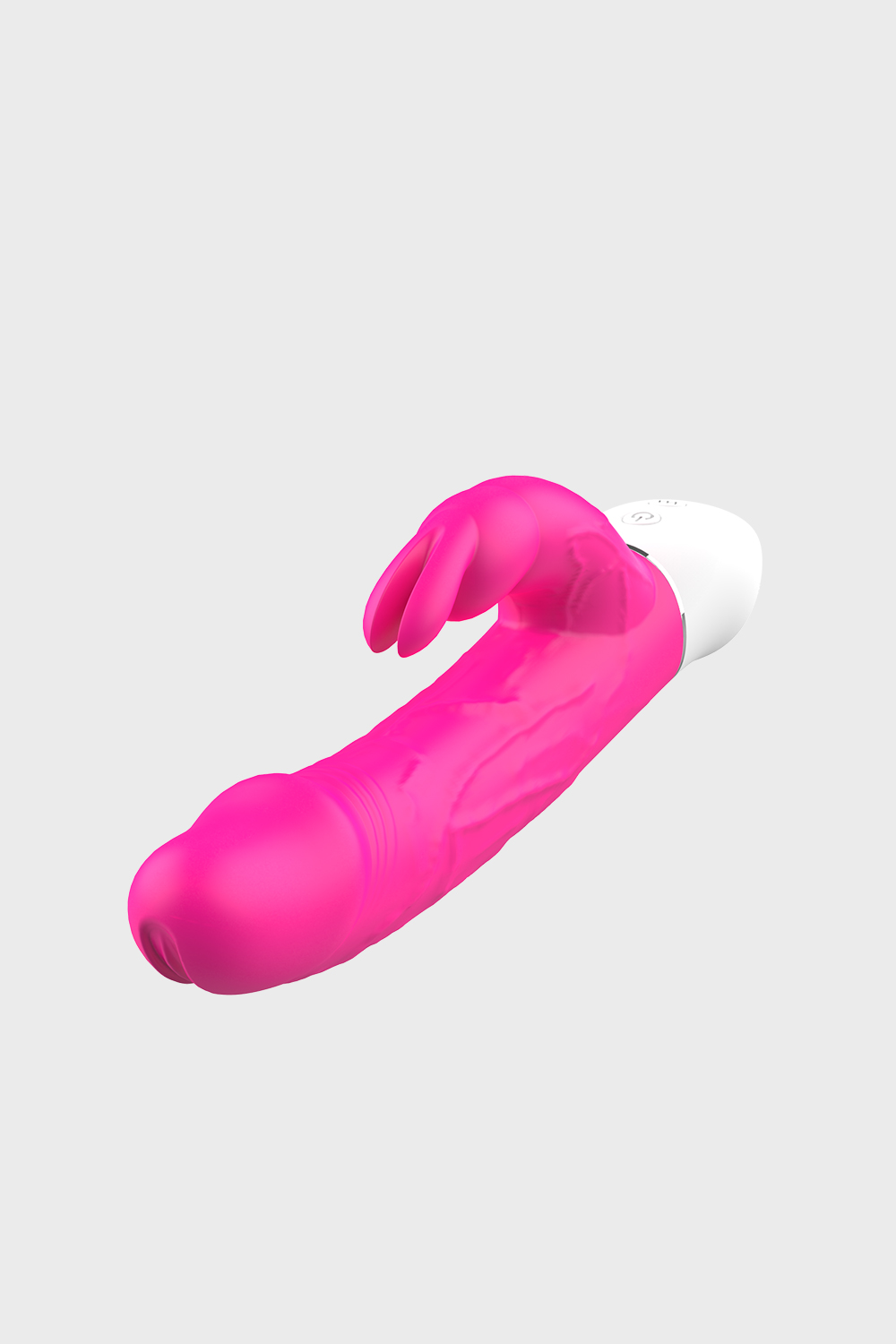 Pinkzyi Radi Dual-Layer Silicone Rabbit Vibrator-Rose Pink-004