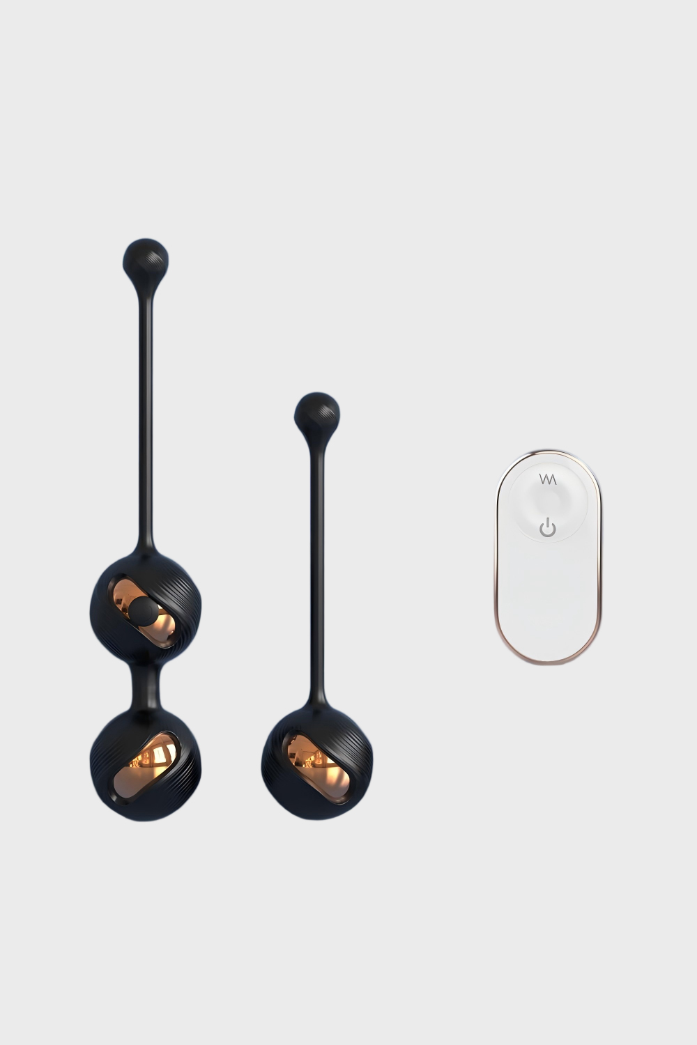 Pinkzyi Gem-RCT Remote Control Vibrating Kegel Egg Trainer-Black Gold-001