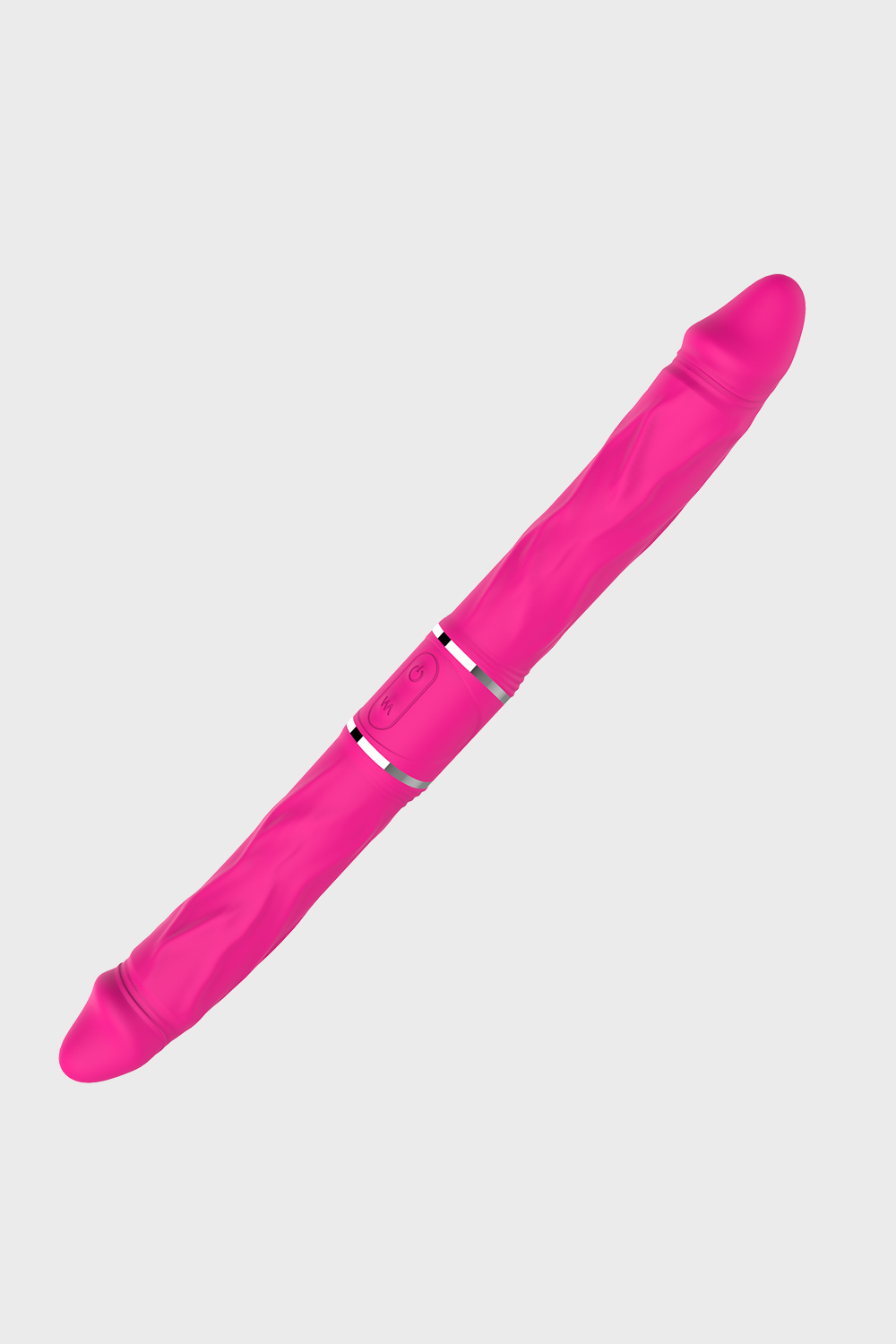Pinkzyi Cici-RCT Dual-Head Remote Control Vibrating Dildo-Rose Red-001