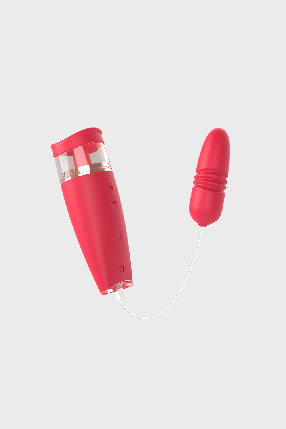 Pinkzyi FREE Pro Licking Suction Vibrator with Thrusting Egg-003